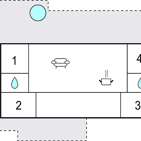 4 Bedroom Gorgeous In Hébergement de vacances Sjolund